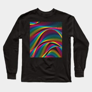 Multicolor Lines Long Sleeve T-Shirt